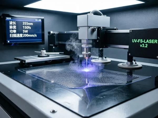 薄膜材料紫外飛秒激光切割 (8)
